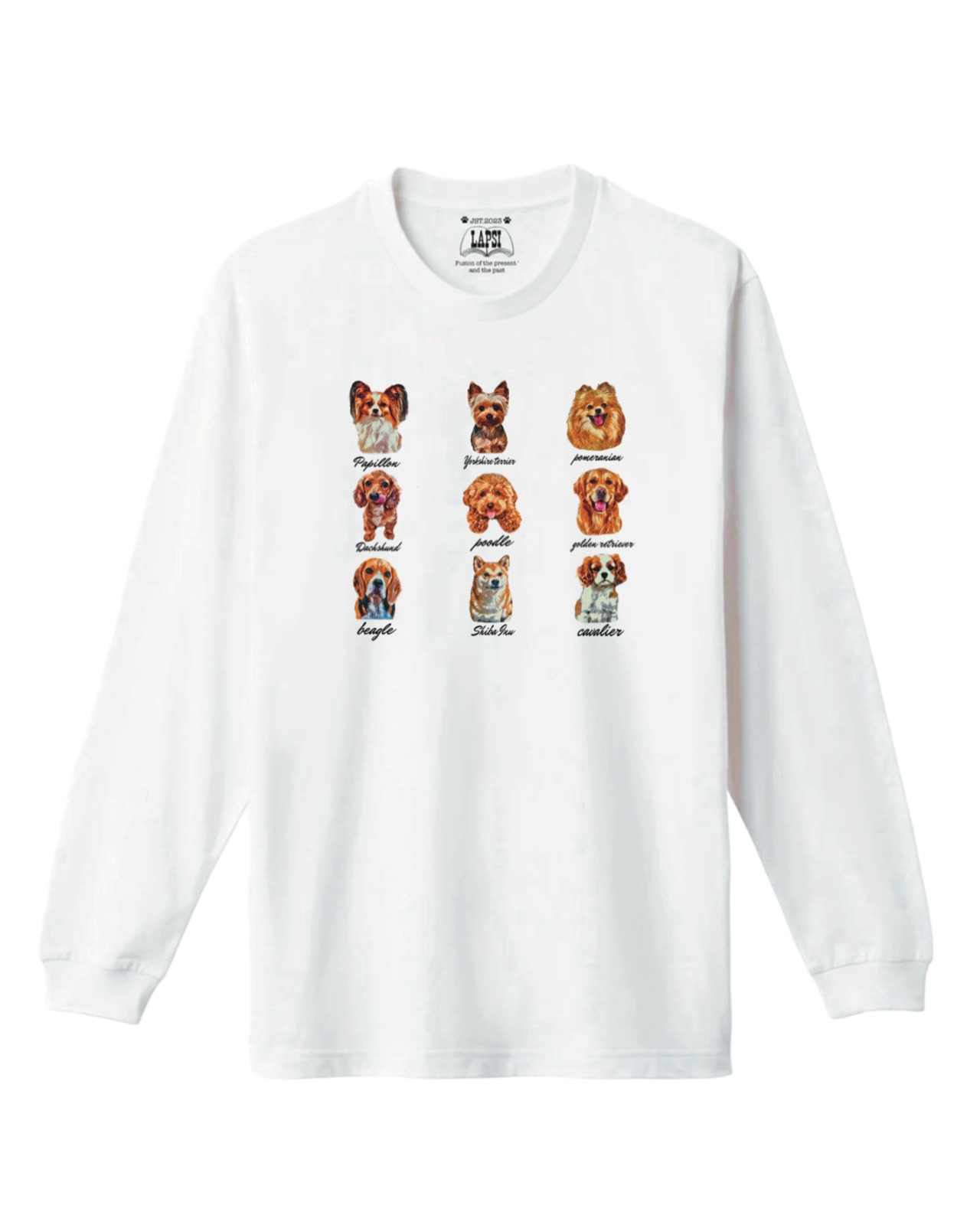 All dog brown fur long sleeve Tee