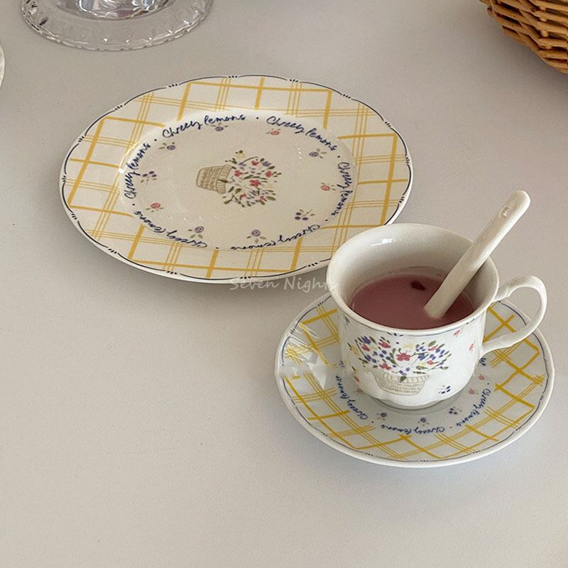 【PLATE】花柄プレート カップなし