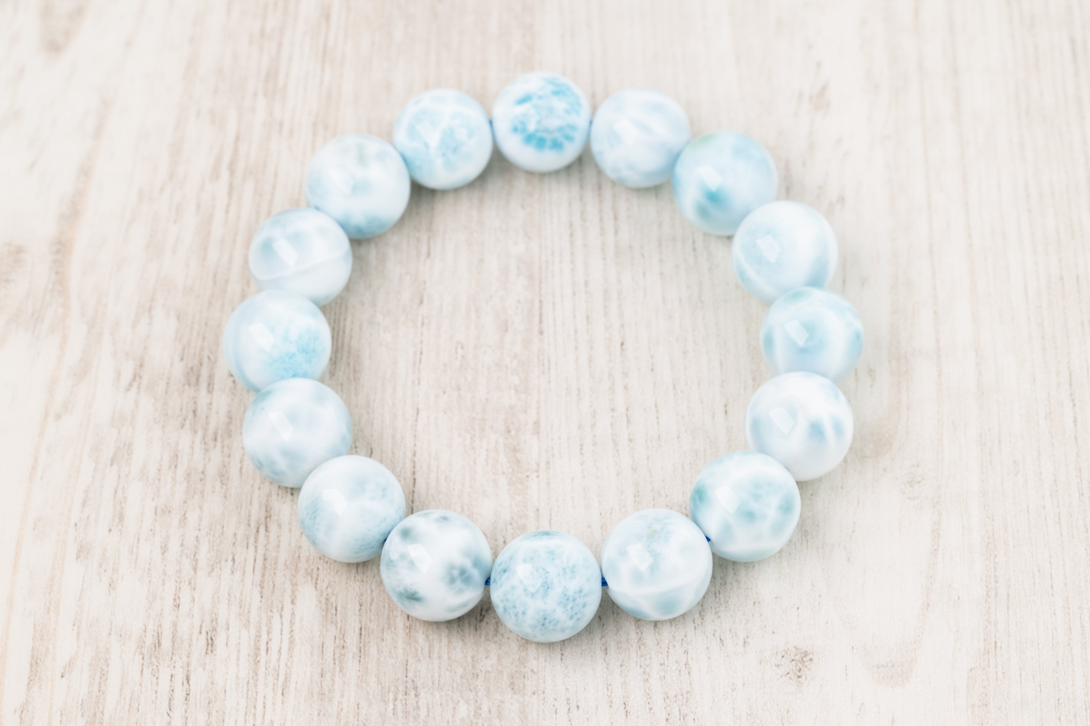 ◇一点物◇ラリマー 13.5mmブレスレット | 天然石専門店