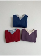 〖取寄〗韓国子供服 / 26winter / minirobe / ツートントレーナー / キッズ *S~XL*