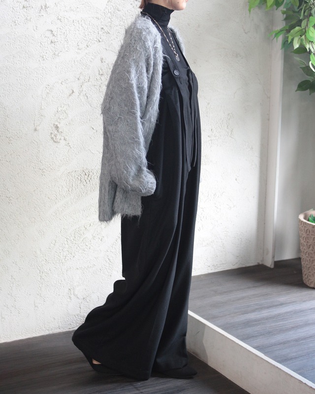 【hunch】フランネルワイドサロペ　(251251)