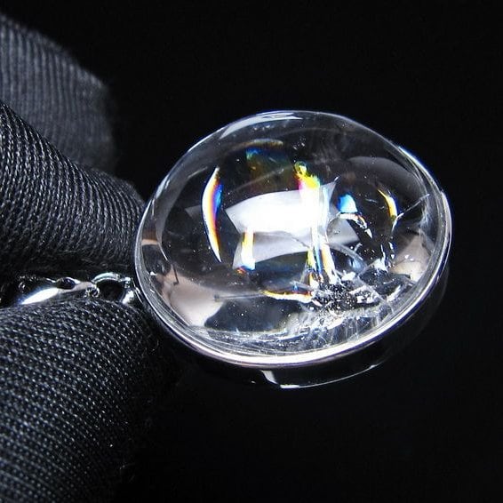アイリスクォーツ 水晶 ペンダント 虹入り おまかせ便 一点物 112-14188