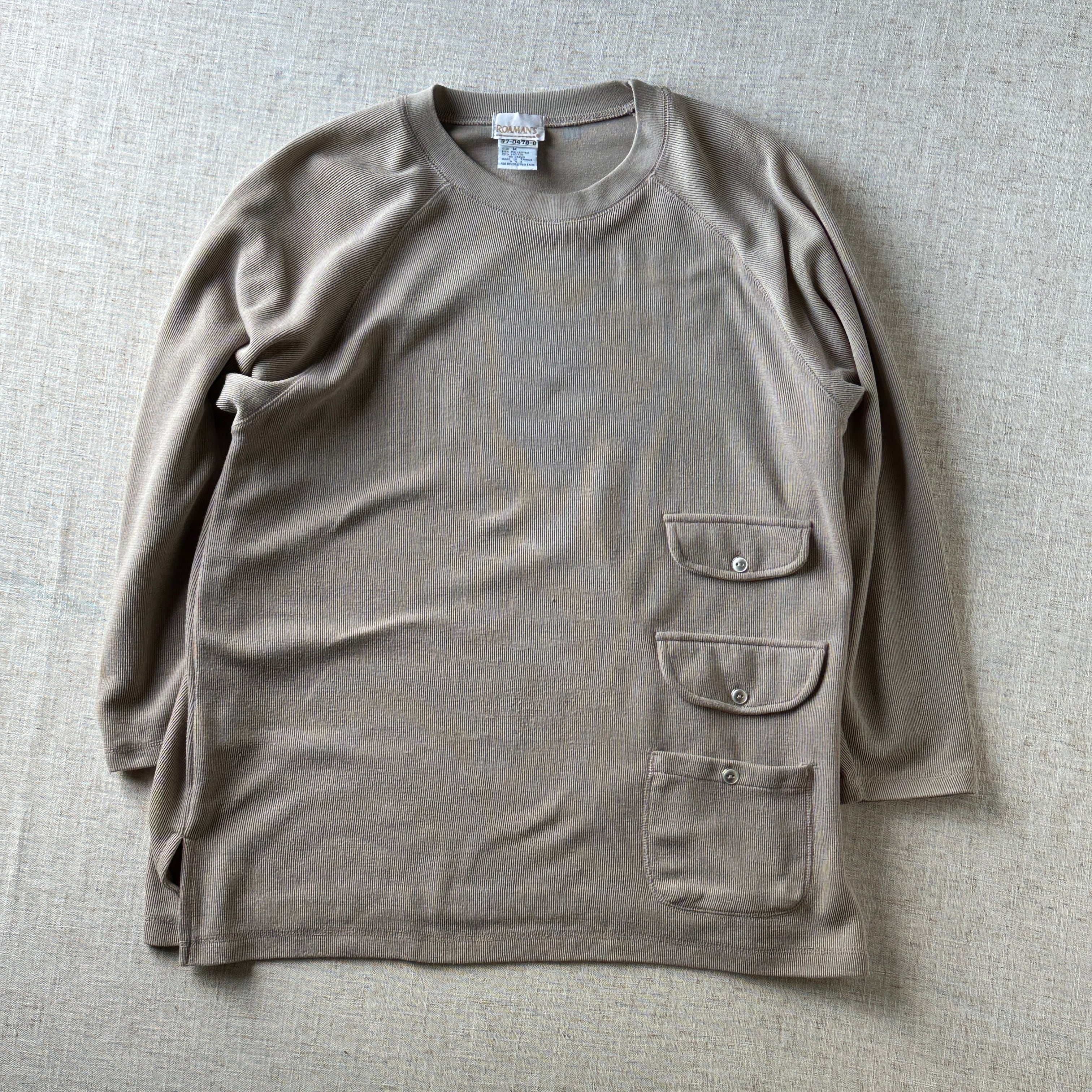 90’s ROMAN’S Multi Pocket Rib Cutsew Unisex L