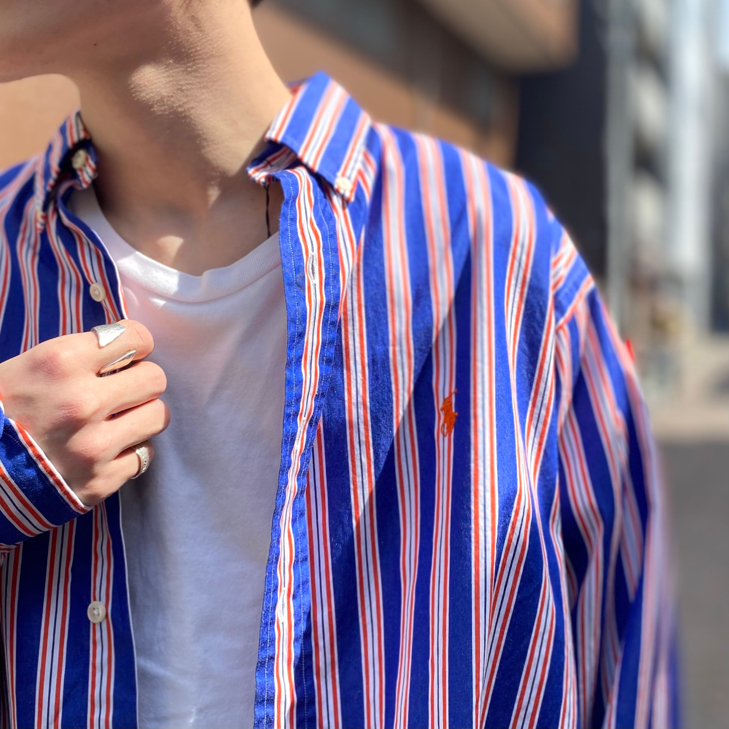 90年代 size：L程度【 Ralph Lauren 】ラルフローレン 長袖シャツ ...