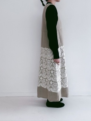 qiri / irasos embroidery jumper dress