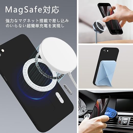 MiaoKeDa iphone SE2 SE3 7 8 MagSafe対応 シリコン ケース イフォンSE