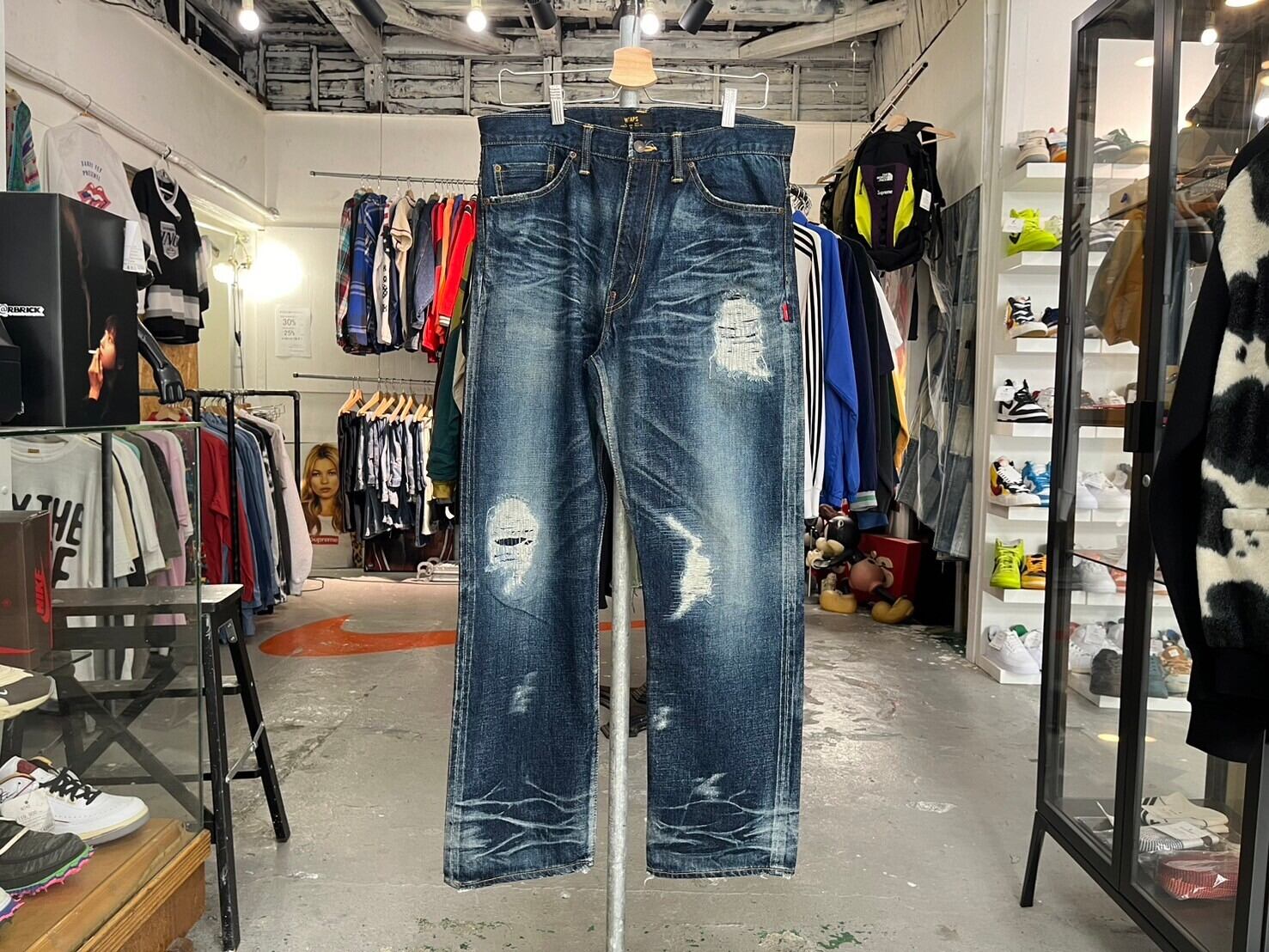 WTAPS BLUES BASIC TRASH DENIM MEDIUM 76271 | BRAND BUYERS OSAKA