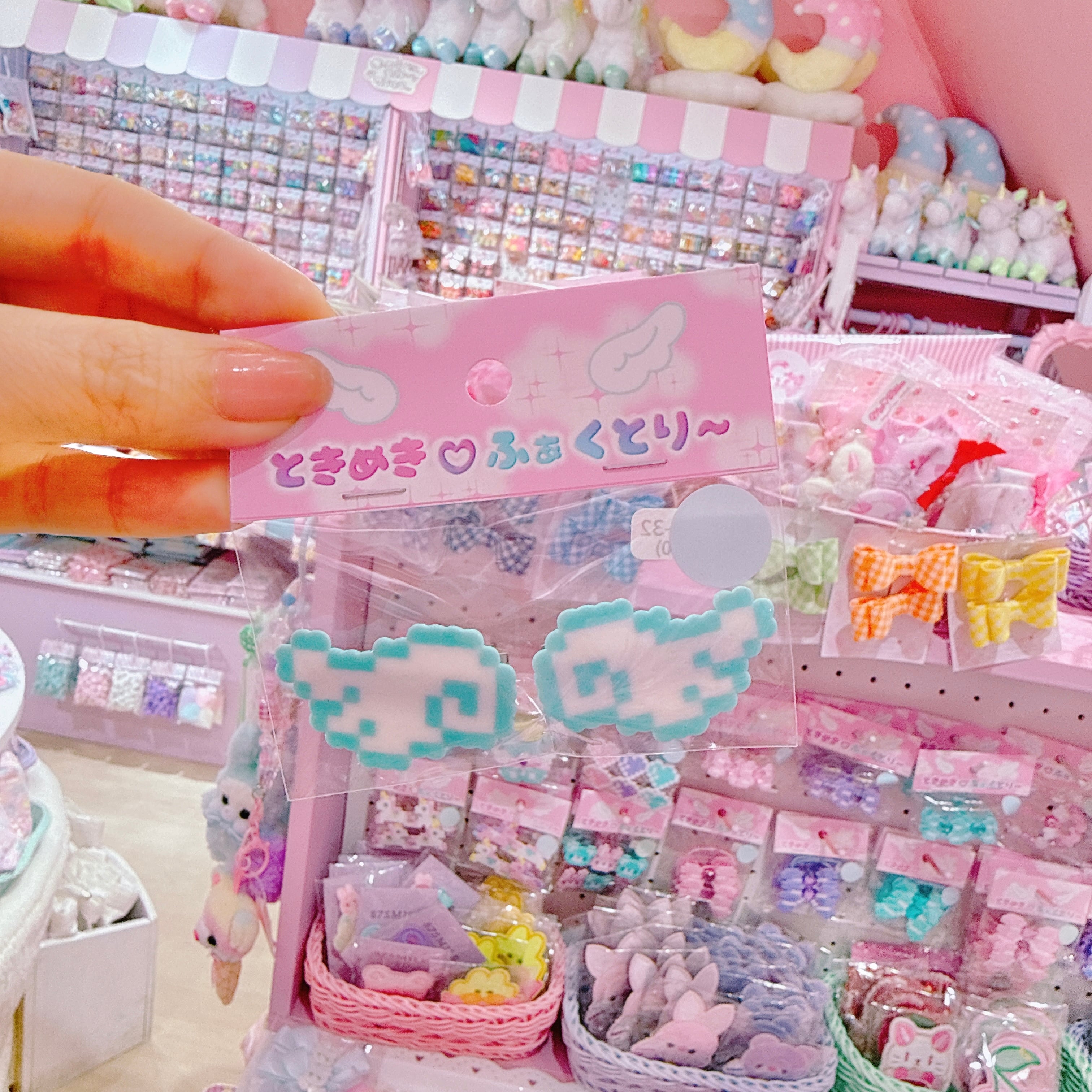 【R1】11-32てんしのはねツインヘアクリップ