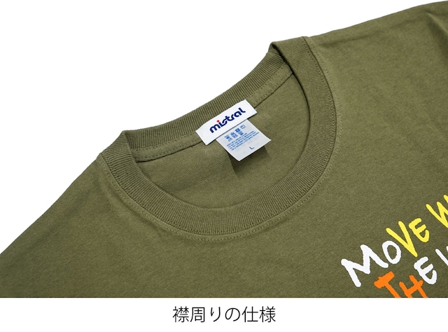 ミストラル オリジナルス【コットン半袖Tシャツ - グラフィティ -】KHAKI