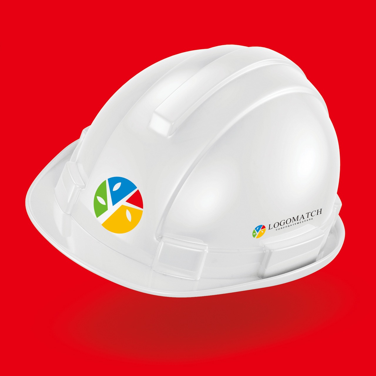 カラフルな木のロゴ