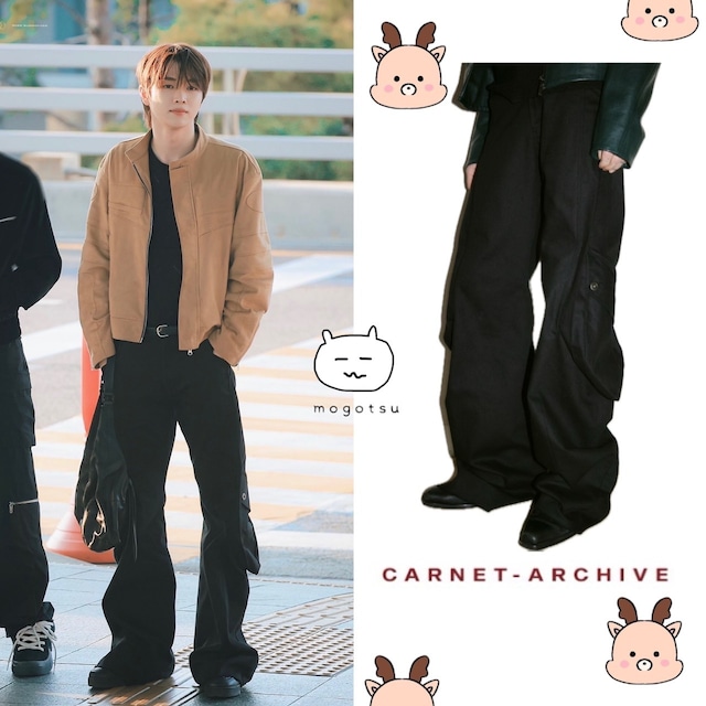 ★RIIZE ソンチャン 着用！！【CARNET-ARCHIVE】LUMP CARGO TROUSERS / BLACK
