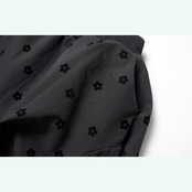 小花が揺れる丸みシルエットのアート系ロングスカート 《i0816》