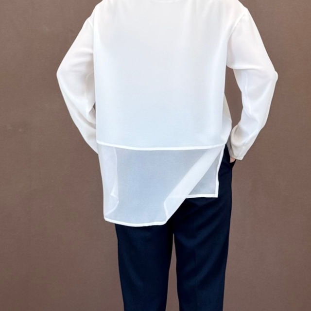 【innowave】2WAYジョーゼットカットソー