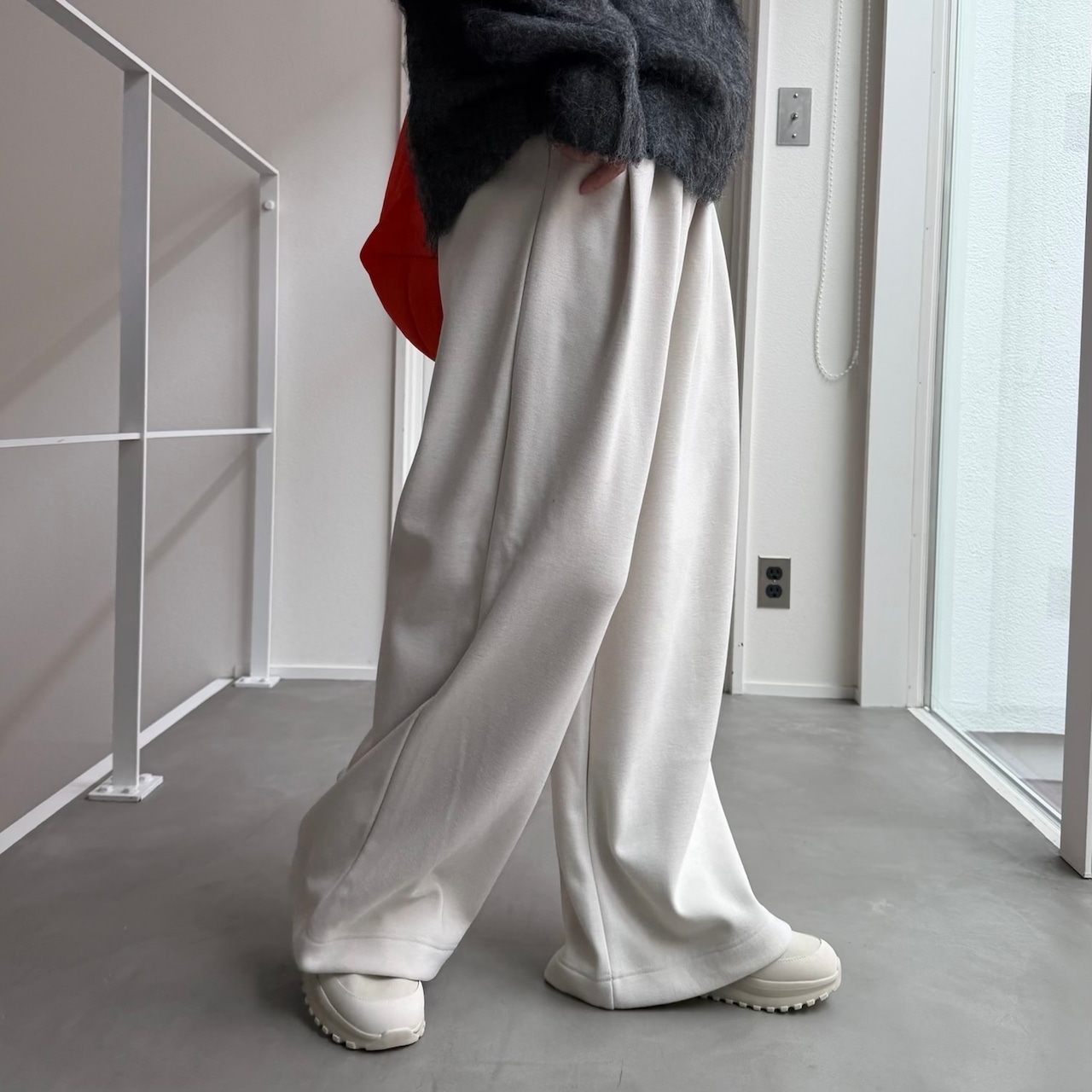 ウォームポンチワイドPT/エクリュ