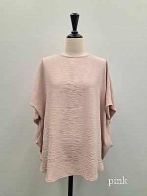 【SAMPLE SALE】UV・吸水速乾★コクーンシルエット涼やかプルオーバー(ピンク) 　