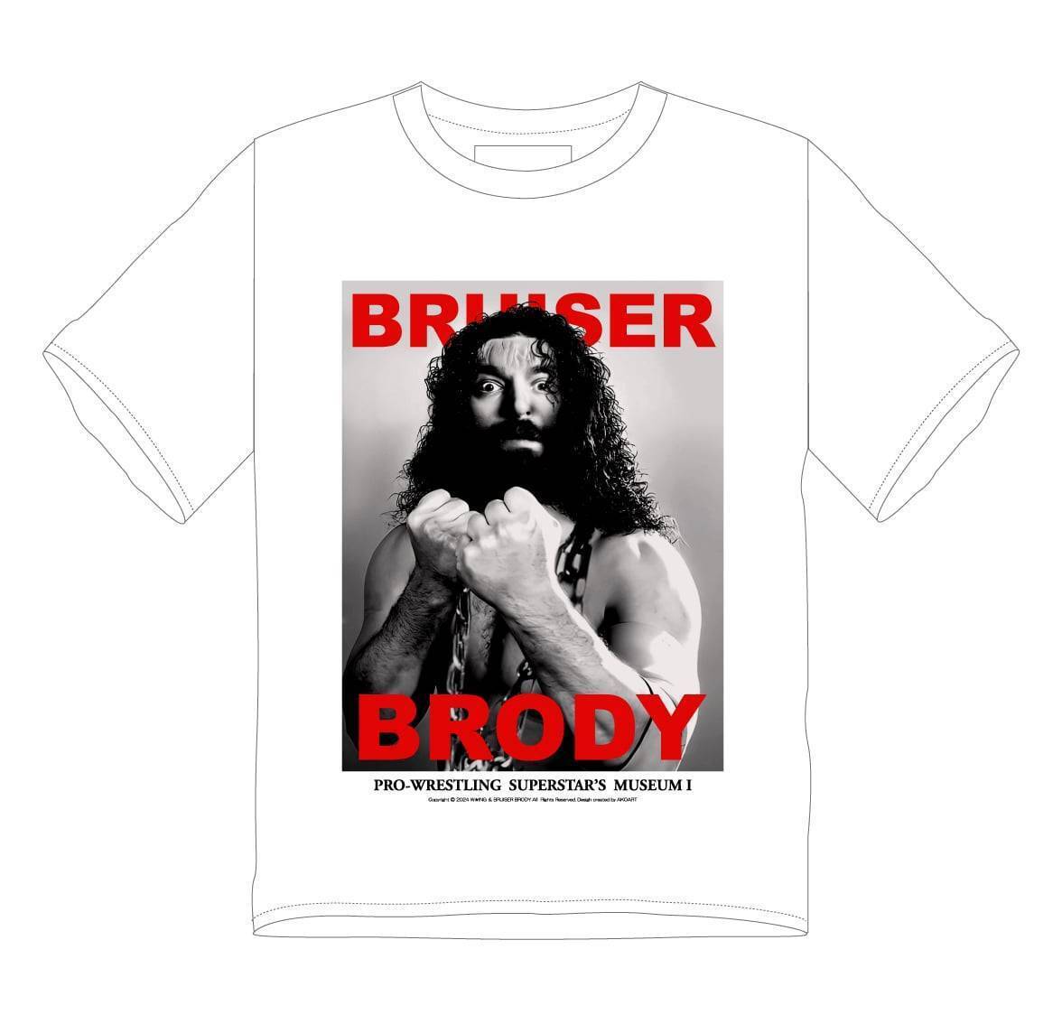 【未開封品】ブルーザー・ブロディ Wrestling's Last Rebel ゛超獣゛ブルーザー・ブロディ・メモリアルTシャツ / SOUVENIR XXL
