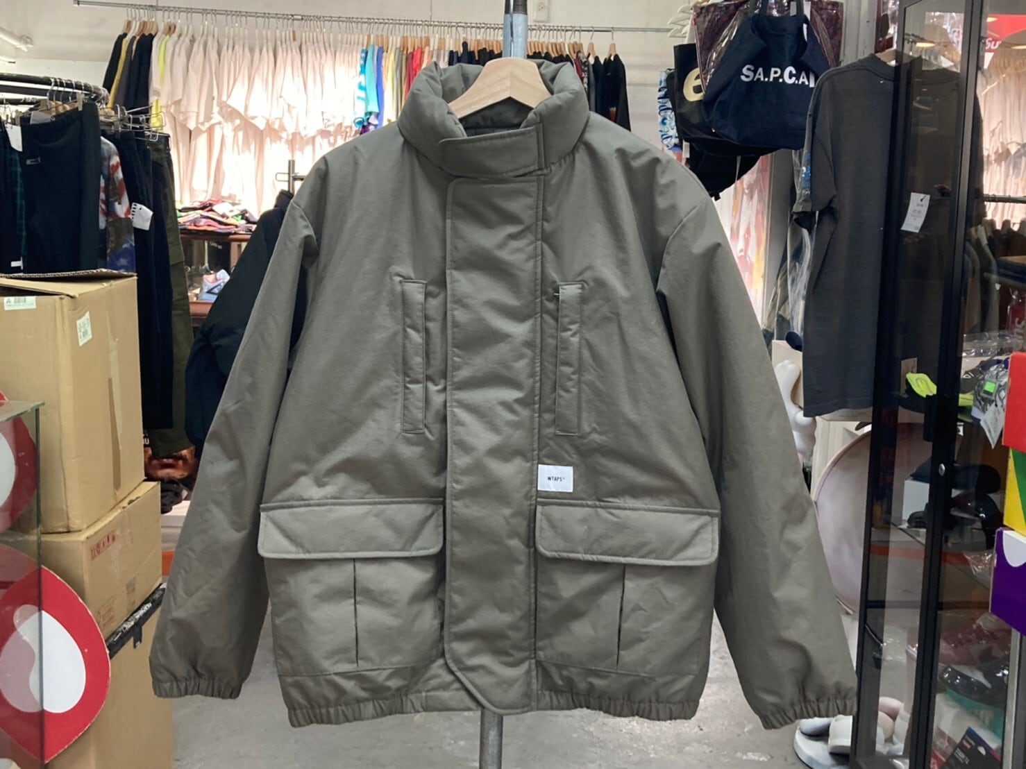 WTAPS 20AW MC JACKET / NYLON. TUSSAH 202WVDT-JKM02 01 OLIVE