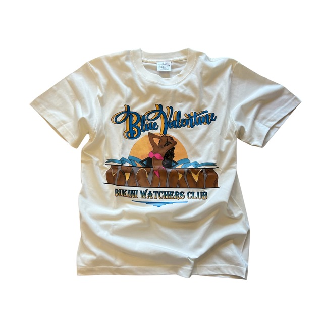 BLUE VALENTINE #BIKINI WATCHERS TEE White