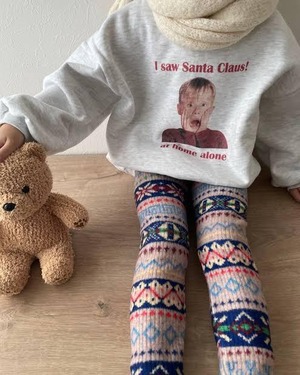 No.523 即納商品)ノルディック柄レギンス