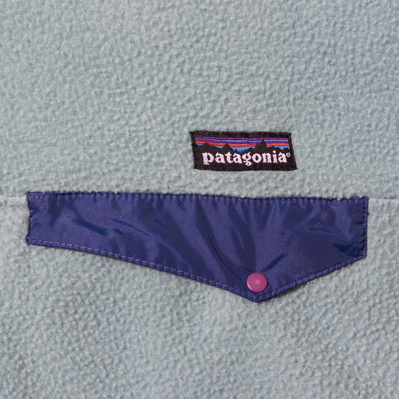 極美品 L 雪無し 93年 シーグリーン シンチラ スナップt パタゴニア フリース