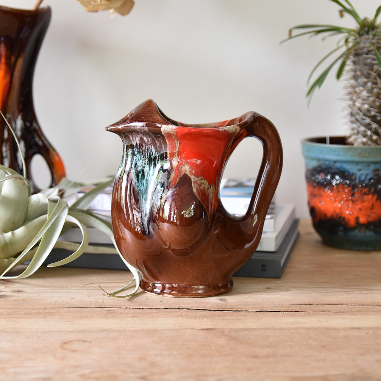 French Water Pitcher Vase (Fat Lava) / フレンチ ウォーター