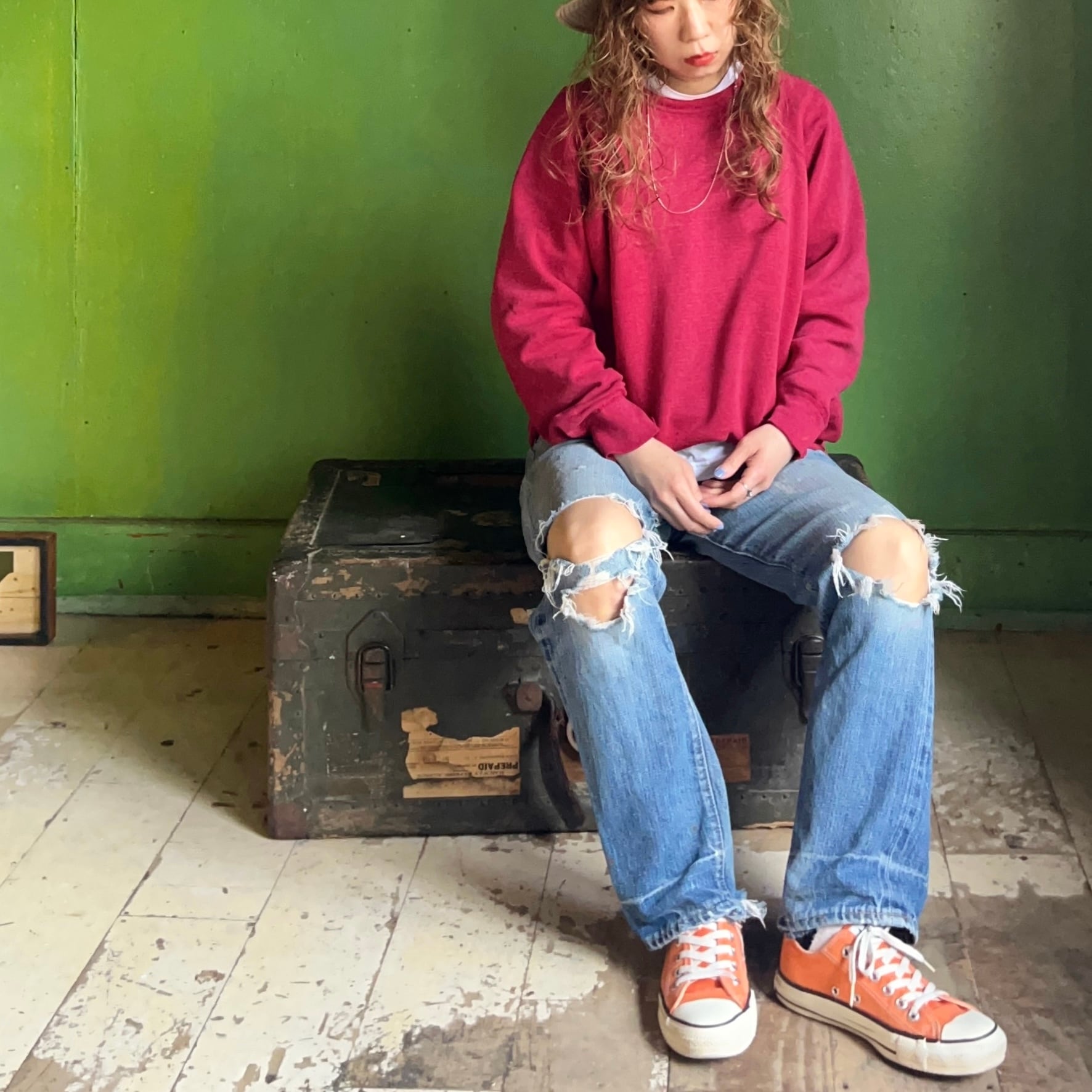 73' Levi's 501 66前期 赤耳 BORO 実寸【W27 L27】 | LITTLE GO
