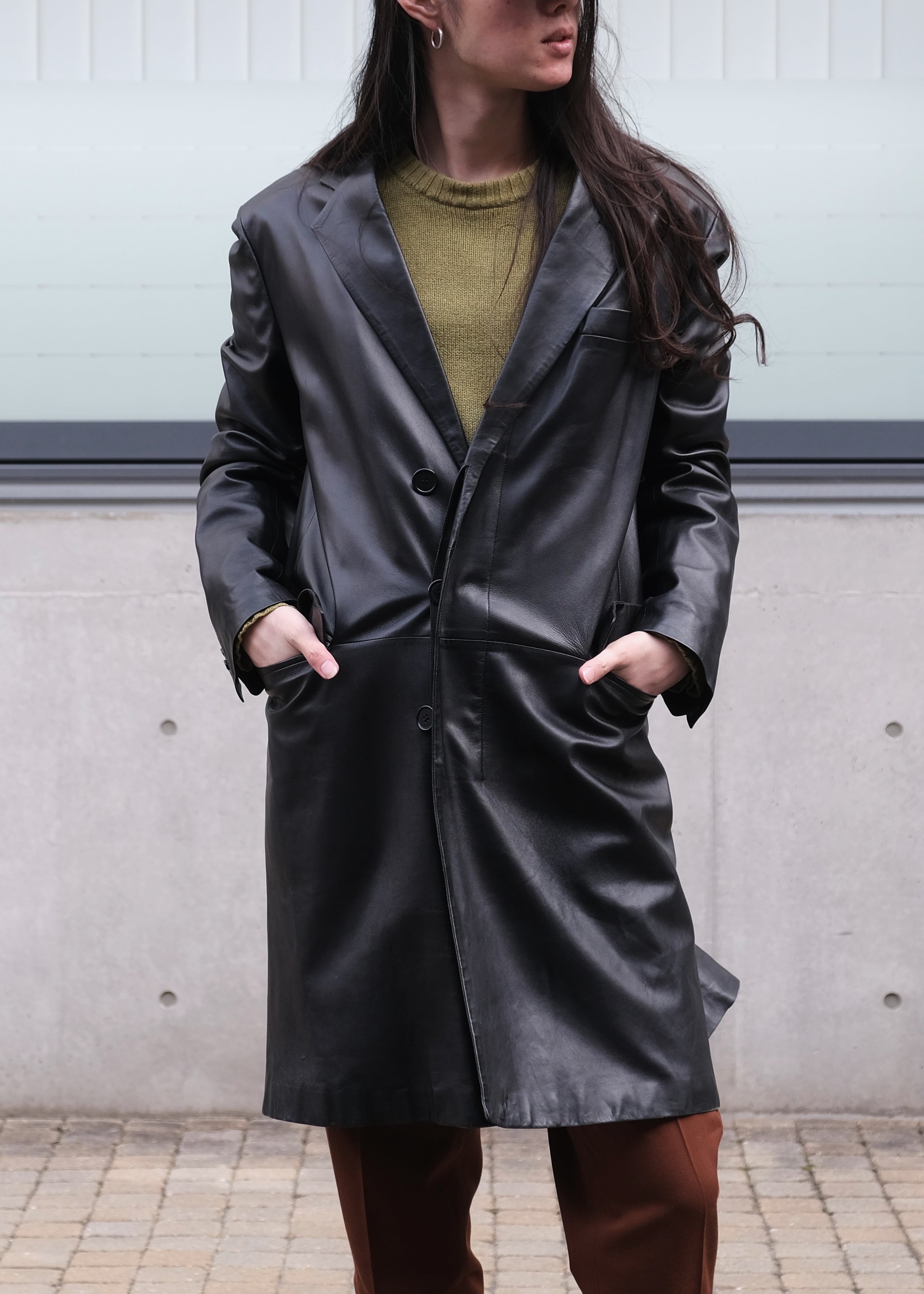 FLY-FRONT CHESTERFIELD COAT