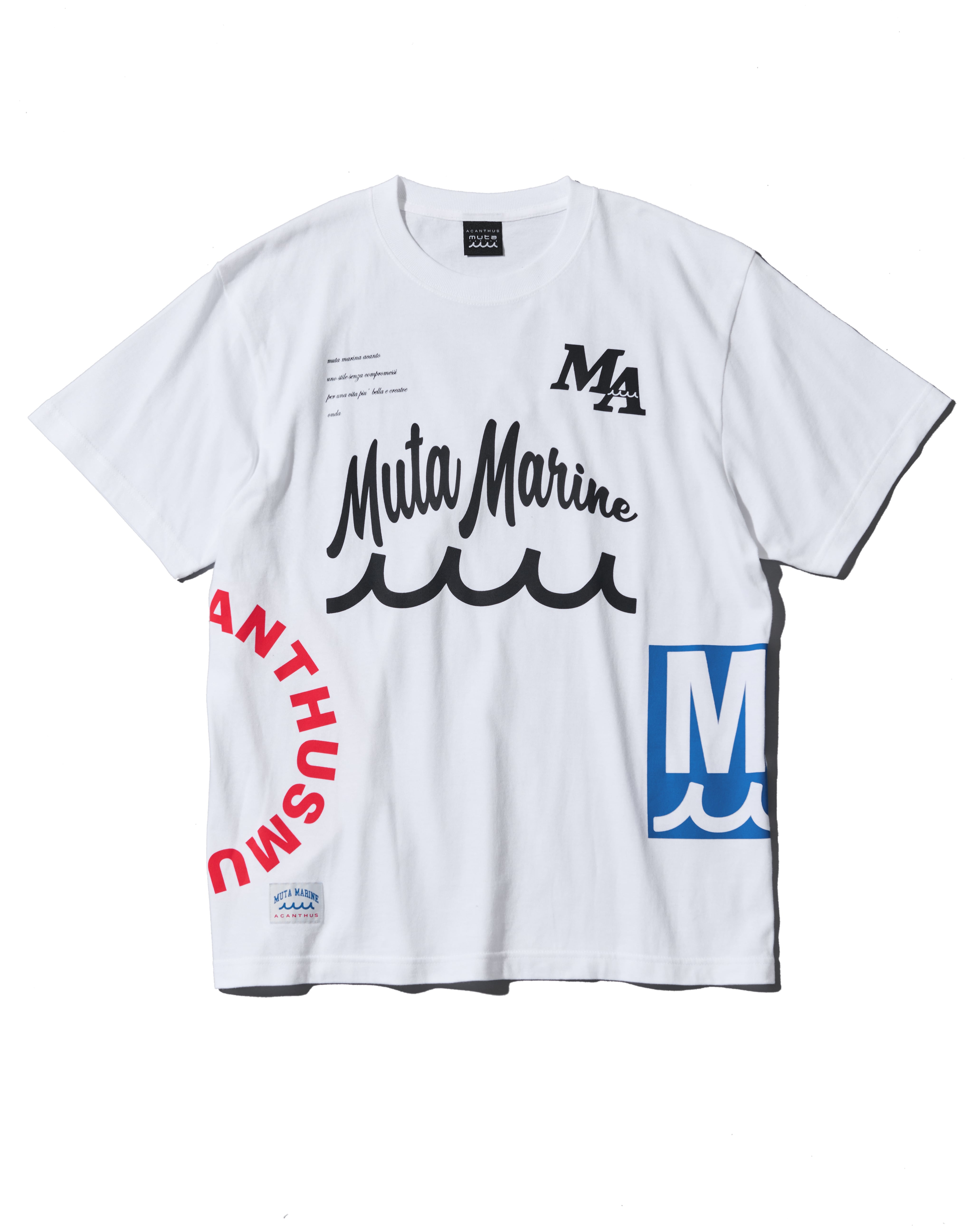 muta MARINE × ACANTHUS テストプリント Tシャツ | ACANTHUS ONLINE STORE