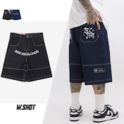 ストリート Chicano 刺繍レタリング ショーツ P210