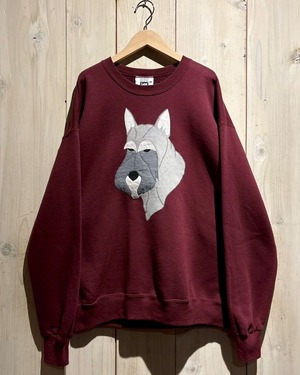 【a.k.a.C.a.k.a vintage】90's “Lee” Schnauzer Design Vintage Sweatshirt