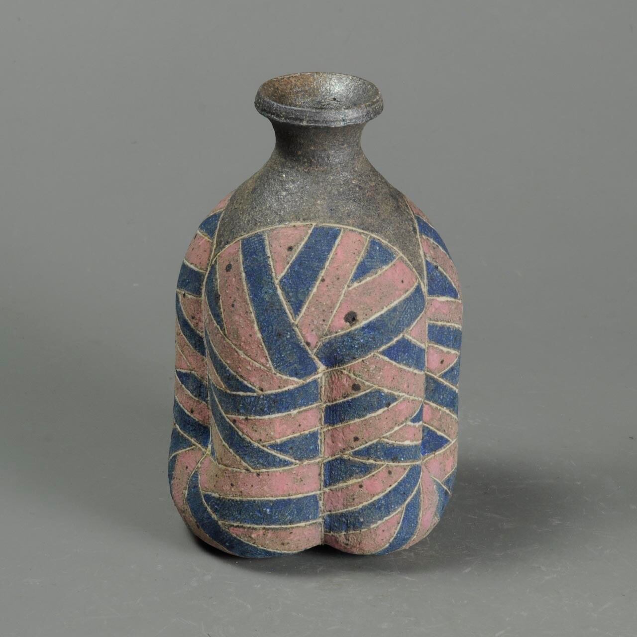 炻器 象嵌徳利 焼き締め Sake bottle 8-4 | 陶芸家 竹内真吾