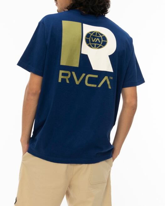 RVCA (ルーカ) LOGISTICS Tシャツ 半袖 NVY (ネイビー) BC041274