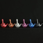 FXXK! HANDSIGN VALVE CAP /メタリックブルー