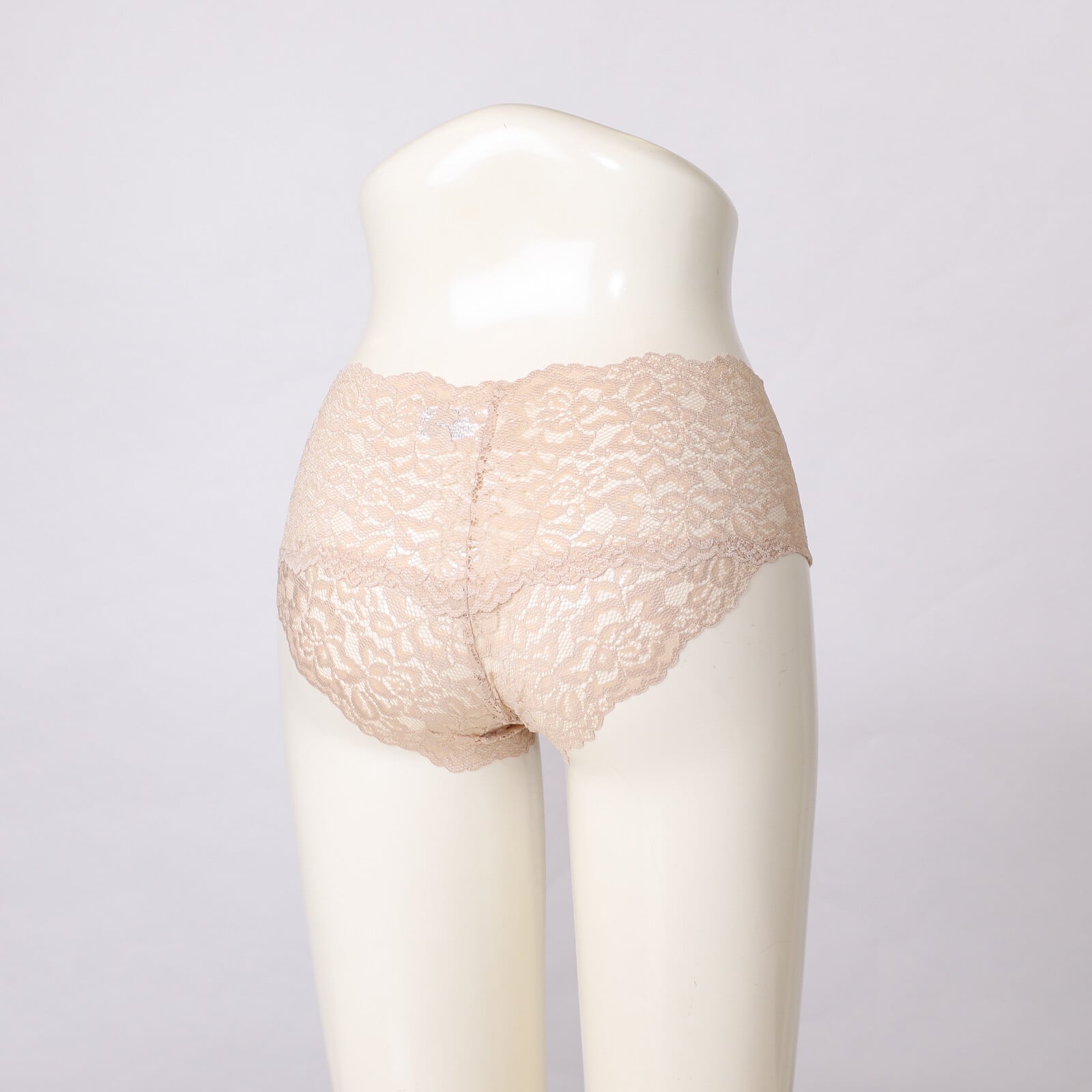 総レースヒップハンガーショーツ2枚セットM,L,LL
