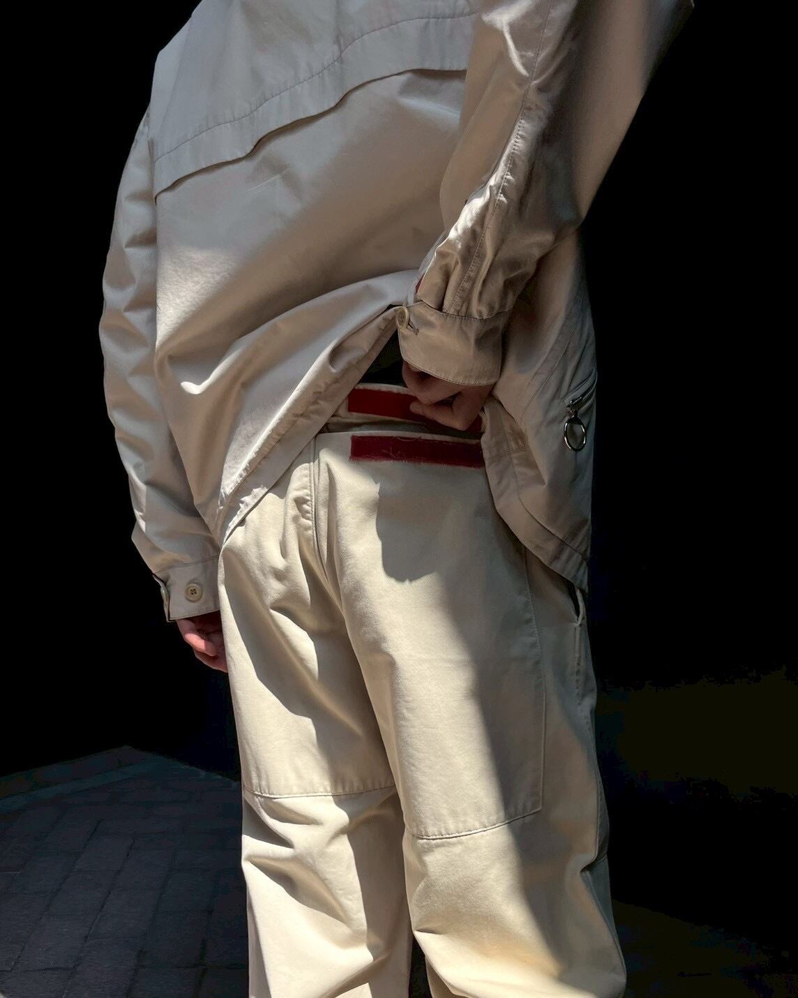 PRADA SPORT Double Knee Cotton Wide Trousers ITALY製 | VOLAR