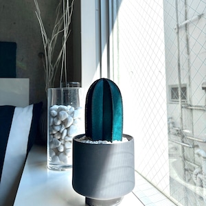 ttt 革サボテン M ターコイズ