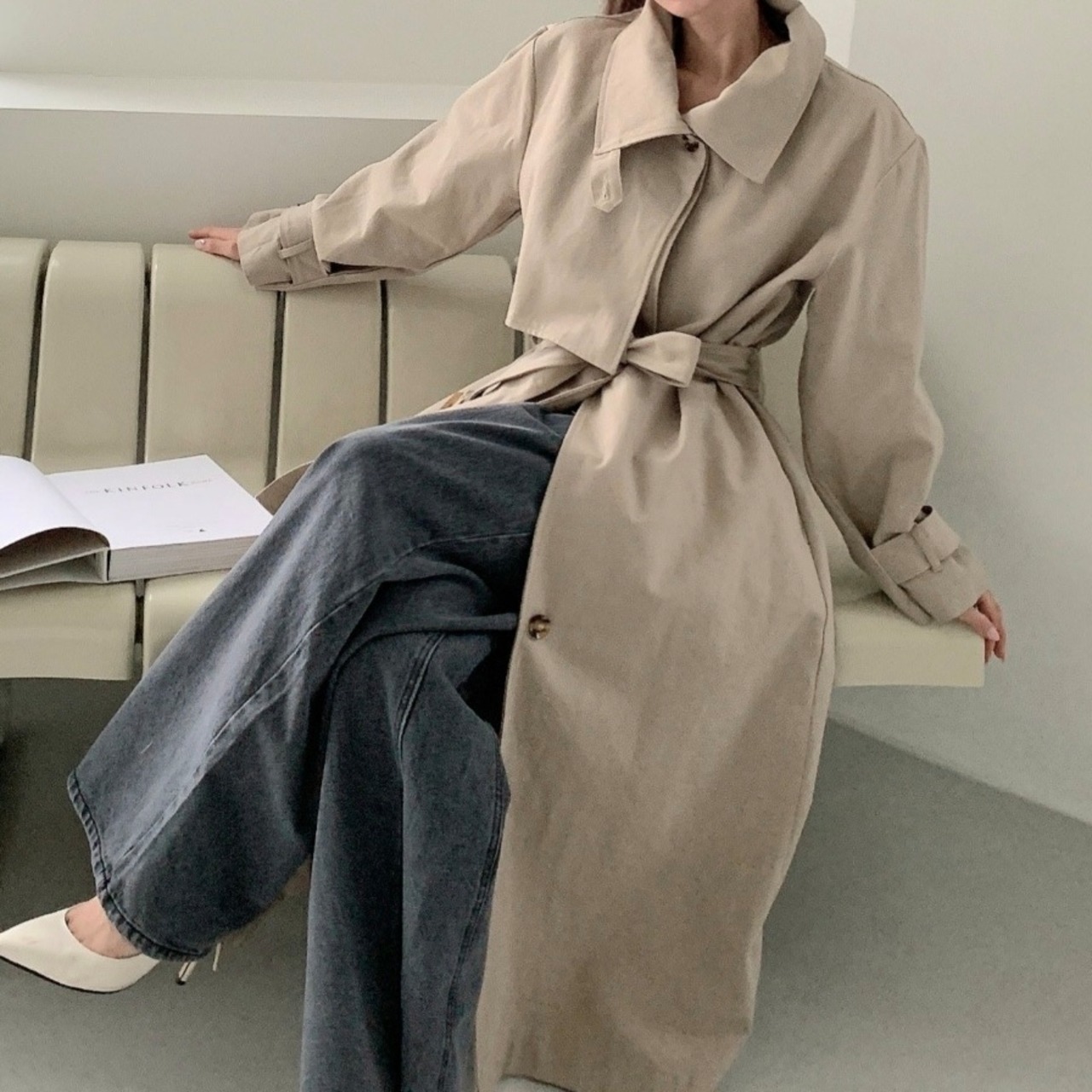 【即納】２wayトレンチコート