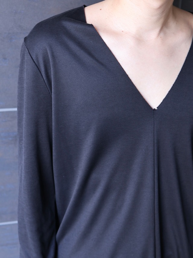 V neck long top