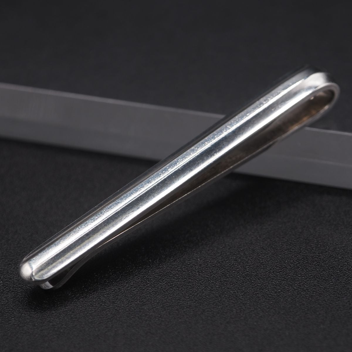 G655 エメラルド? SILVER刻印 ネクタイピン デザイン シルバー
