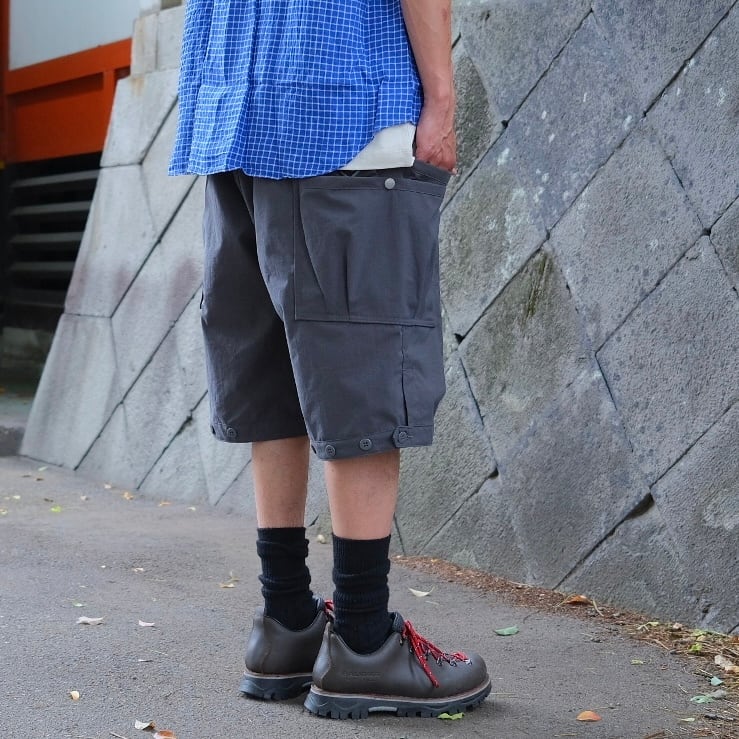 SASSAFRAS ササフラス OVERGROWN PANTS 1/2 SASSAFRAS(ササフラス) / Overgrown Pants 1/2 Nylon -Charcoal- (SF