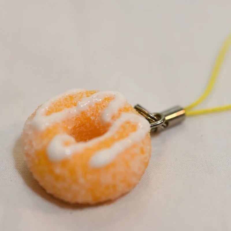 リングドーナツ ドーナツ ストラップ（ホワイトチョコ） キーホルダー
