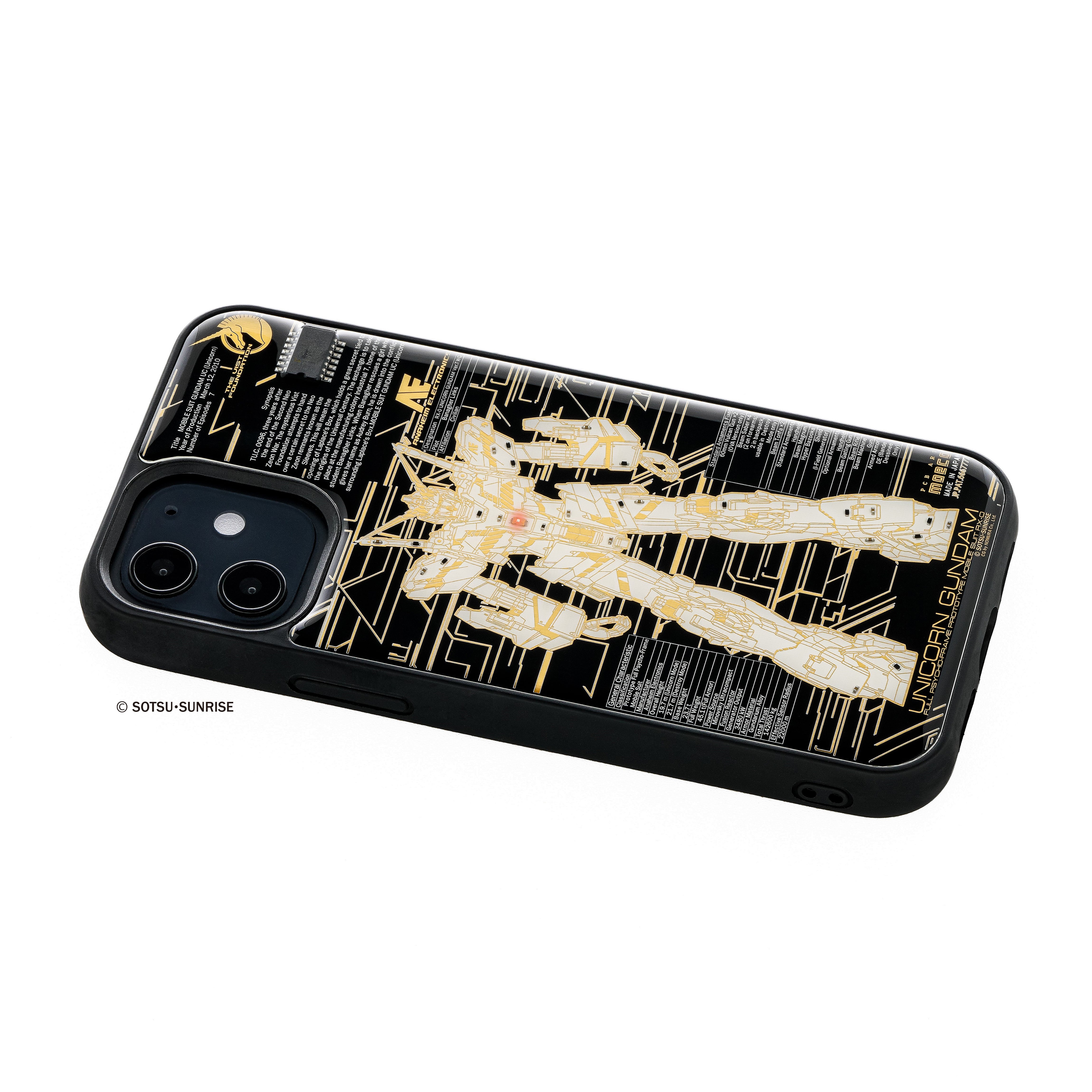 FLASH ユニコーンガンダム Ver.TWC 基板アート iPhone 12 mini ケース