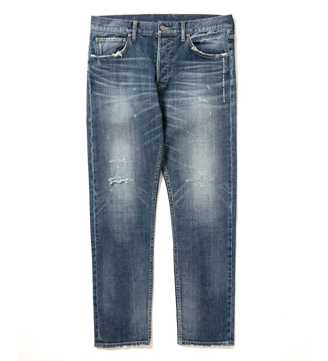 【APPLEBUM】"Kate" Slim Stretch Denim Pants - Damage