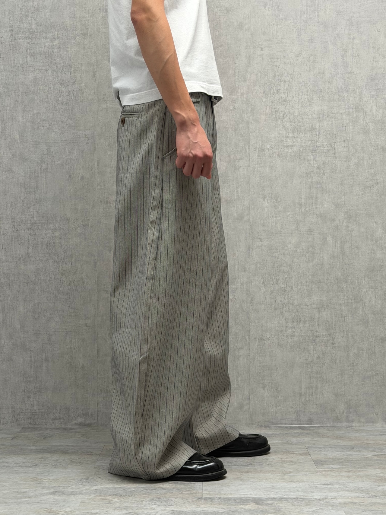 Urban Stripe Wide Trousers