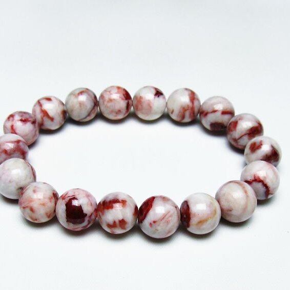 シナバーインクォーツ ブレスレット 11mm 一点物 メール便可 [M便 1/10] 111-44241