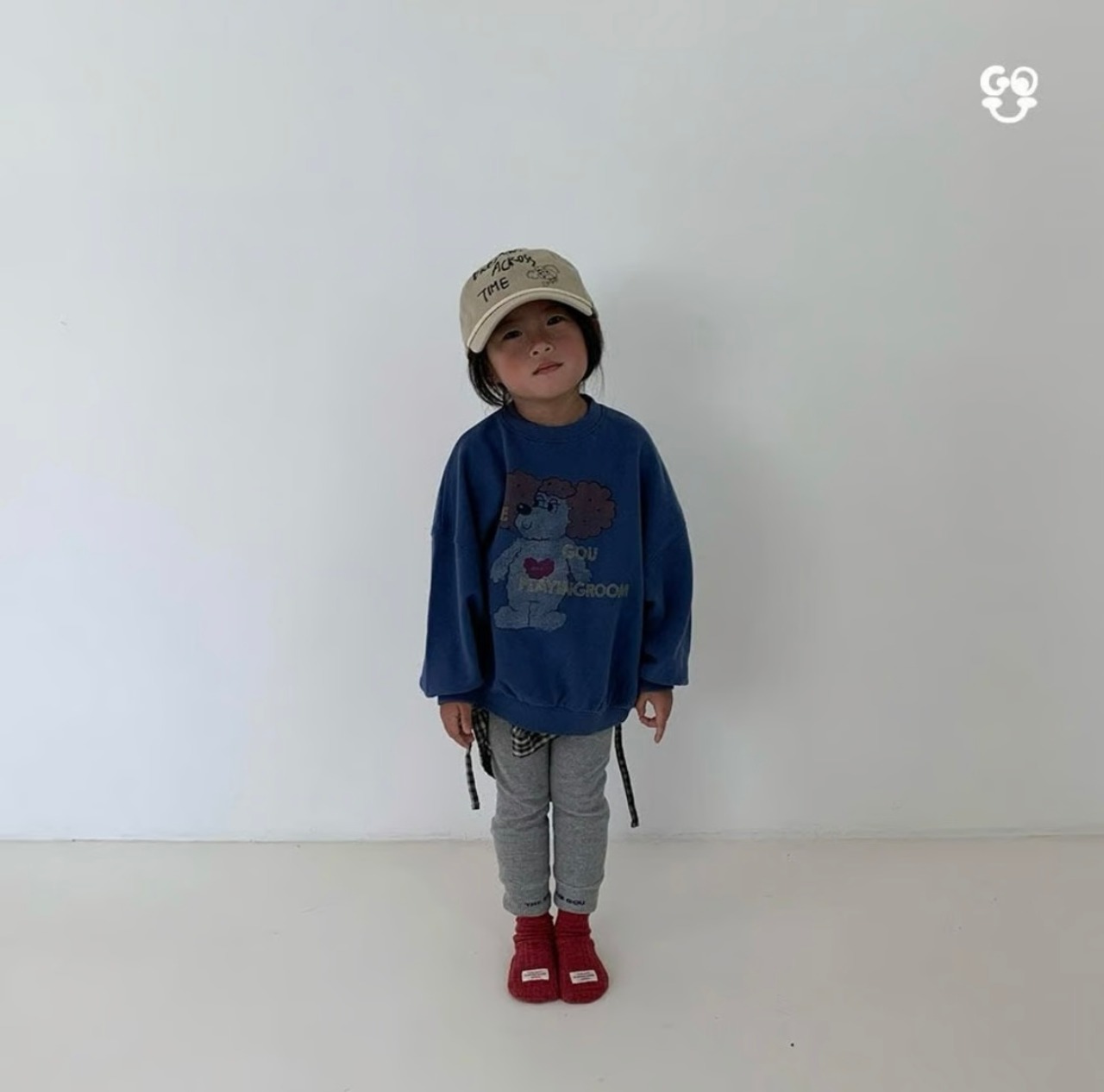 【Go.u】ビクトリースウェット ブルー 80〜120cm  241004 - 2