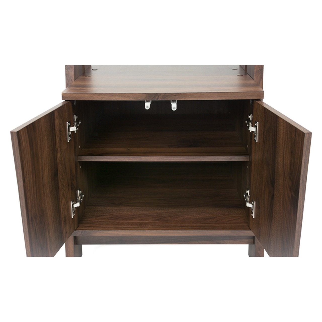 木目調ヘリンボーン キャビネットラック 幅53cm