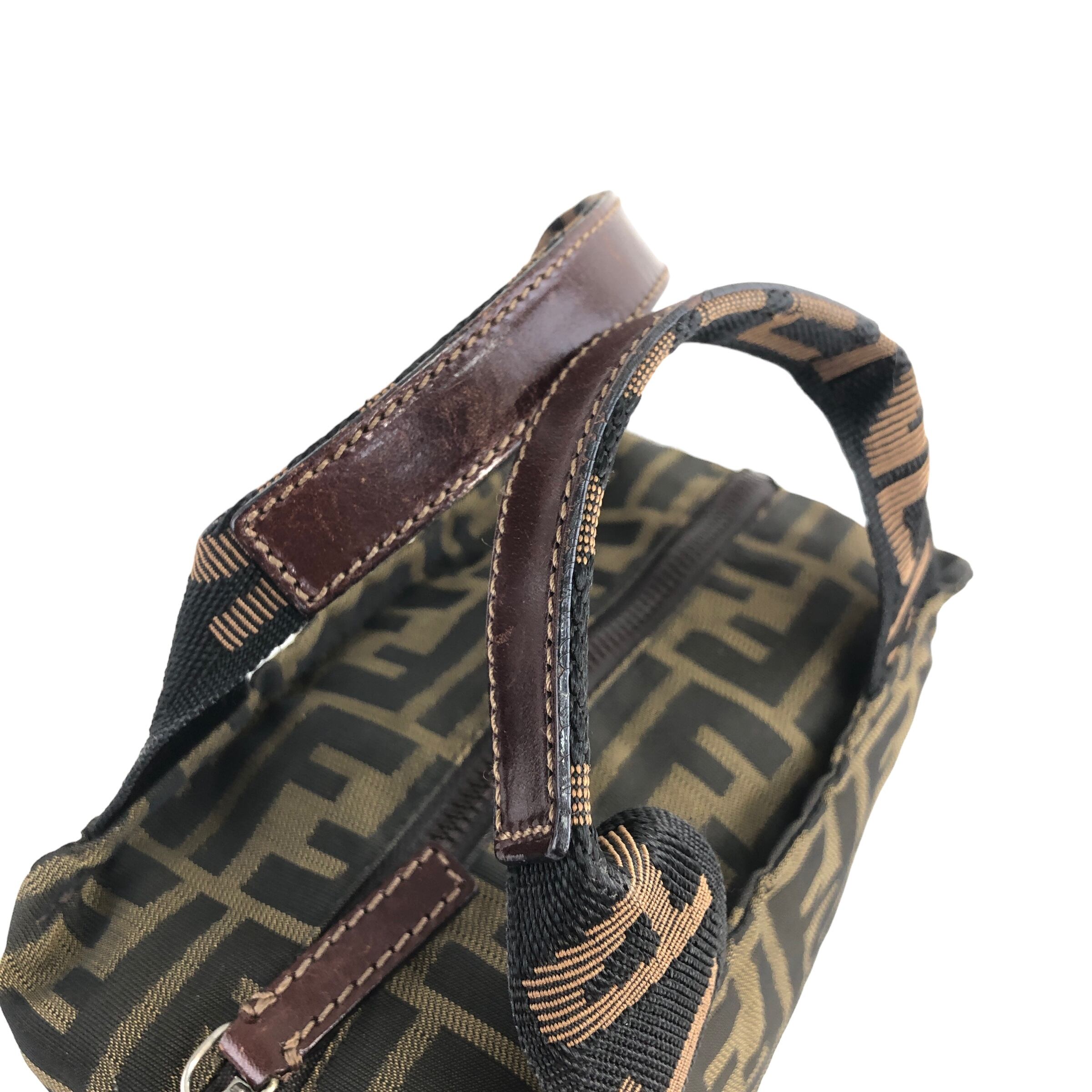 FENDI フェンディ ロゴ ハンドバッグ ブラウン ミニバッグ vintage