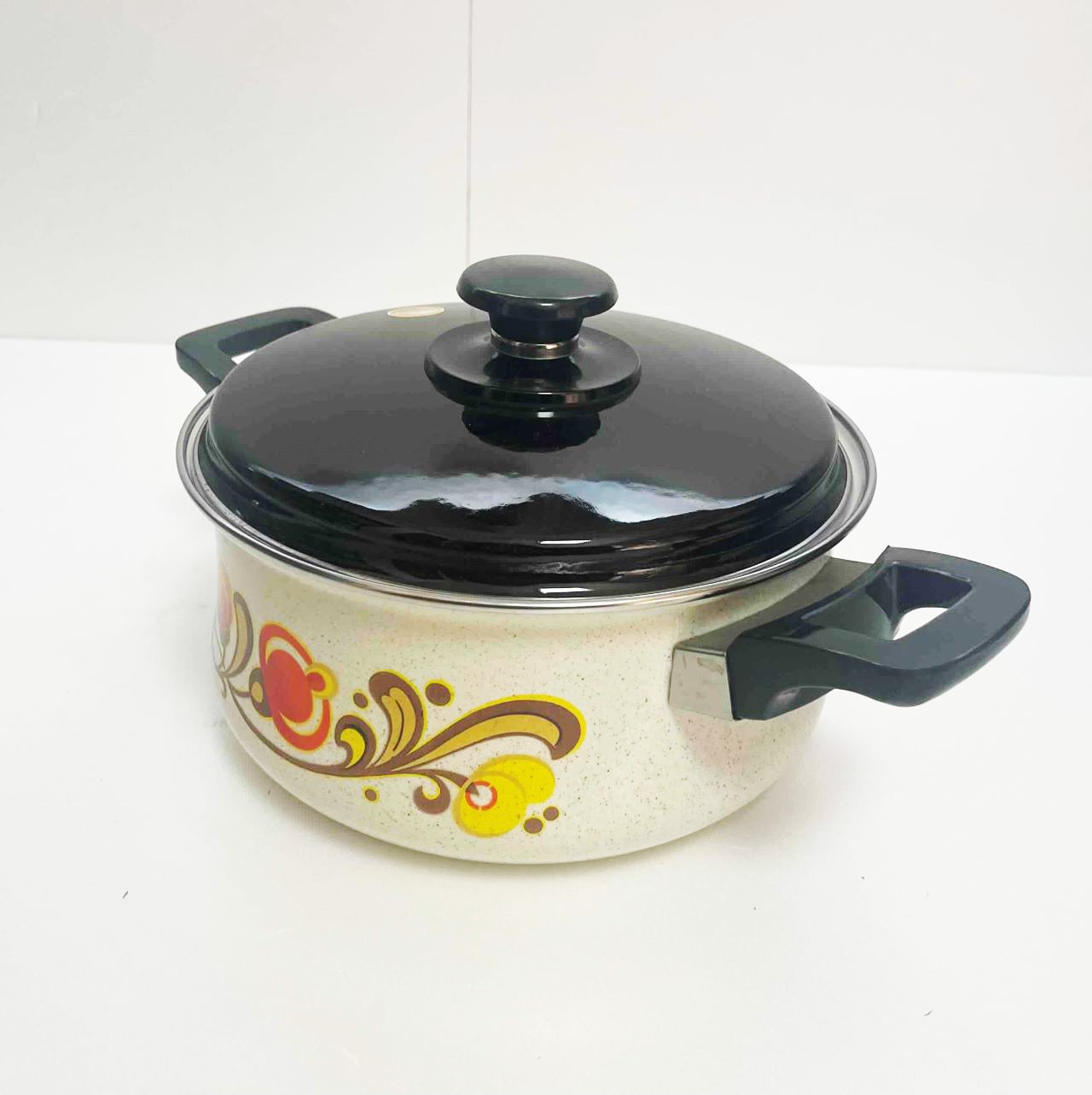 昭和レトロ ホーロー両手鍋 /21㎝【Z-K6616】 | 六感堂 －昭和レトロ