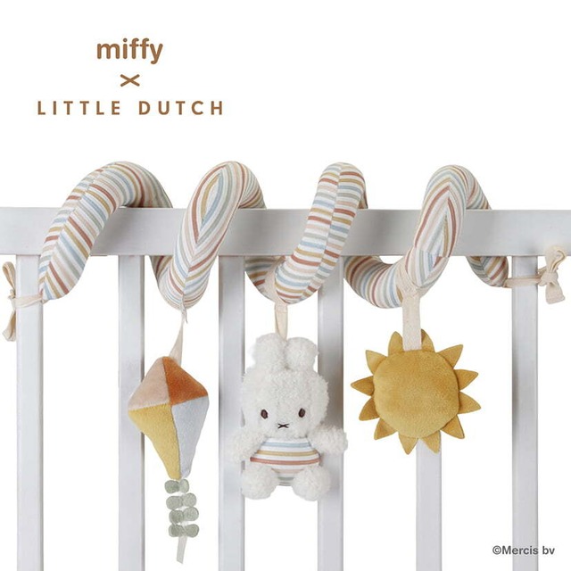 Little Dutch リトルダッチ | miffy x Little Dutch スパイラルトイ ヴィンテージサニーストライプ 赤ちゃんのおもちゃ ベビーベッド ベビーカー